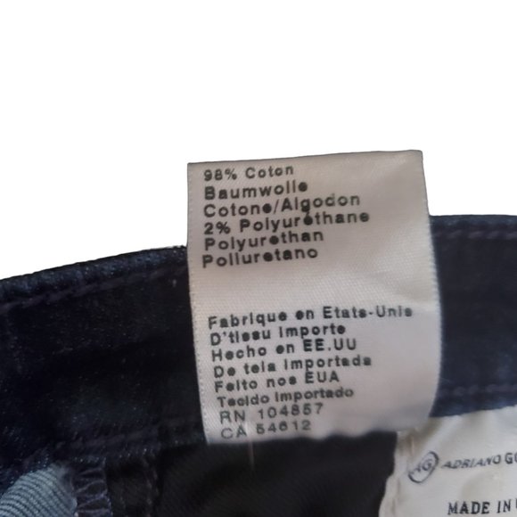 AG Legging Ankle Super Skinny 31R (31x27.5 8.5 Low Rise) Scale Pattern Jeans A18 - Picture 8 of 10